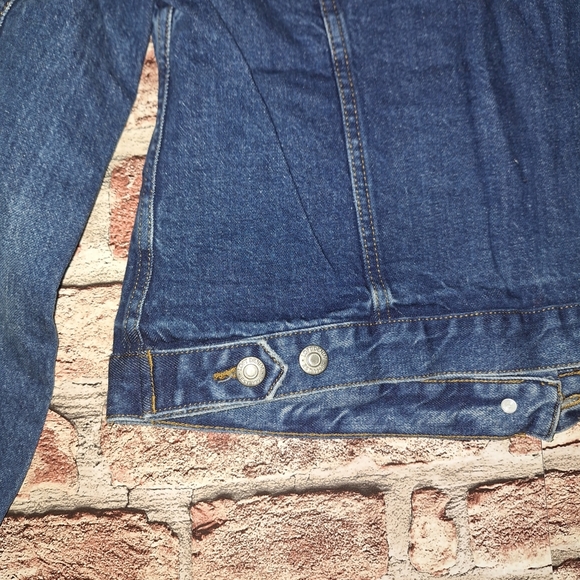 Loft | Made and Loved | Classic Blue Stone-Washed Material Jean Jacket - Picture 12 of 16